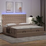  Otomanski krevet s madracima i LED 180x200 cm umjetna koža | shoptok.hr
