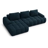 Cosmopolitan Design Petrolej zelena baršunasti sklopiva/s prostorom za odlaganje kutna garnitura (s lijevim kutom/s ležaljkom) Linz – | shoptok.hr