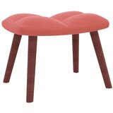  Stolica za ljuljanje s osloncem za noge ružičasta baršunasta | shoptok.hr