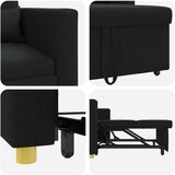 SOFA na razvlačenje Singl Crna 90 x 165 x 87 cm tkanina | Eponuda.com