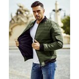 DStreet Kurtka męska pikowana bomber jacket zielona | shoptok.hr