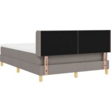  Postelja z vzmetnico z vzmetnico Taupe 160 x 200 cm blago, (5000127005) | Shoptok.si