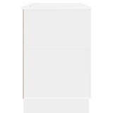  Stol Bijela visokog sjaja 142,5 x 50 x 75 cm Konstruirano drvo | shoptok.hr