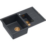 Quadron sudoper MORGAN 156 + nano PVD antracit/bakar s daljinskim upravljanjem | shoptok.hr