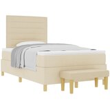 vidaXL Vzmetnica s klopjo krem 120x190 cm tkanina, (22083303) u