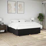 vidaXL Okvir kreveta bez madraca crni 180x200 cm od tkanine Cijene