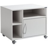 eurokraft pro Pomična spodnja omarica, VxŠxG 595 x 700 x 570 mm, svetlo siva RAL 7035 | Shoptok.si