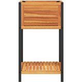  Vrtna sadilica s policom 45 x 45 x 80 cm masivno drvo i čelik | Eponuda.ba