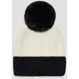 Marisse Black And White Pompom Hat | ePonuda.com