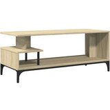 TV ormarić boja hrasta 102x40x41 cm konstruirano drvo i čelik | shoptok.hr