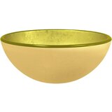 Maison Chic Umivalnik - Kopalna umivalnik - Lavabo kaljeno steklo 30x12 cm zlat, (21684968) | Shoptok.si