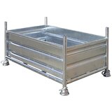 Eichinger zaboj za nalaganje s polnimi stenami, dxšxv 1200 x 820 x 700 mm, pocinkana izvedba Cene