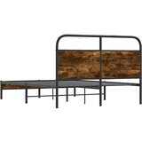  Okvir kreveta bez madraca dimljena boja hrasta 120x190cm drveni | shoptok.hr