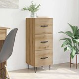 vidaXL Strani šal artisan hrast 34 x 34.5 x 90 cm Konstruiran les | Shoptok.si