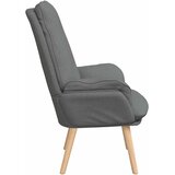  Fotelja Tamno siva 69 x 74 x 93 cm Tkanina i šperploča | shoptok.hr