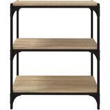 TV ormarić boja hrasta 60x33x70,5 cm konstruirano drvo i čelik | shoptok.hr