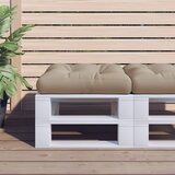 vidaXL Jastuk za palete smeđesivi 60 x 60 x 12 cm od tkanine | shoptok.hr