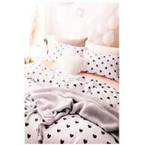 Mila Home Bijela posteljina za krevet za jednu osobu/za produženi krevet od renforce pamuka s uključenom plahtom/3-dijelna 160x220 cm Mini Hearts – | shoptok.hr