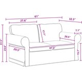 SOFA Tamno siva 155 x 82 x 80 cm tkanina | shoptok.hr