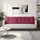  Jastuk za leđa Vinska crvena 180 x 24 x 50 cm Baršun | shoptok.hr