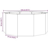  Cvetlično korito srebrna 120 x 120 x 50 cm Nerjaveče jeklo, (5000207375) | Shoptok.si