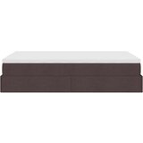 vidaXL Otomanski posteljni okvir z vzmetnico rjav 120x190 cm blago, (21611238) | Shoptok.si