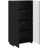  Visoka komoda Crna 79 x 41 x 151 cm Konstruirano drvo - Crna | shoptok.hr