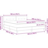  Postelja s podnožjem in vzmetnico Roza Super King Žamet, (22052600) | Shoptok.si