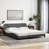 Furnova Posteljni okvir brez vzmetnice temno siv 160x200 cm blago, (21935648) Cene
