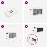  Složiva kutija za pohranu s kotačima 28 L 48,5x29,5x33 cm | shoptok.hr