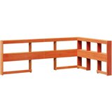  Knjižna postelja brez vzmetnice vošč. rjava 135x190 cm borovina, (21791654) | Shoptok.si