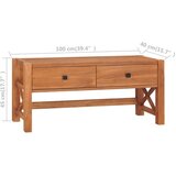 TV ormarić 100 x 40 x 45 cm od reciklirane tikovine | shoptok.hr