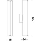 Ideal Lux led zidna svetiljka dorica LED/8,5W/230V siva | Eponuda.com