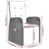  9-dijelni vrtni blagovaonski set s jastucima sivi | shoptok.hr