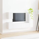  Set TV komoda Zidne 4 pcs Bijelo Konstruirano drvo | Eponuda.com