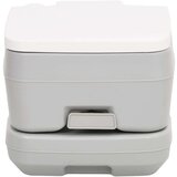  Prijenosni toalet za kampiranje sivo-bijeli 10 + 10 L HDPE | shoptok.hr