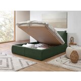 Bobochic Paris Temno zelena oblazinjena zakonska postelja s prostorom za shranjevanje z letvenim dnom 180x200 cm Garance – | Shoptok.si