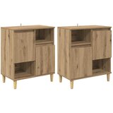  Komode 2 pcs Umjetnički hrast 60 x 35 x 70 cm Konstruirano drvo | shoptok.hr