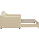  Dnevni krevet na razvlačenje krem 80 x 200 cm od tkanine | shoptok.hr