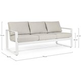 BIZZOTTO Bijela vrtna sofa aluminijska Merrigan – | shoptok.hr