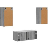  Set TV komoda Zidne 6 pcs Siva Sonoma Konstruirano drvo | shoptok.hr