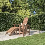 vidaXL vrtni stol adirondack smeđi 38 x 38 x 46 cm hdpe | shoptok.hr