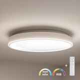  LED RGBW prigušiva stropna svetiljka MELO LED/36W/230V 3000-6000K Ø 39 cm bela + daljinski upravljač | Eponuda.com