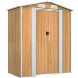  Vrtno spremište svjetlosmeđe 192 x 108 x 223 cm pocinčani čelik | shoptok.hr