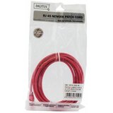 Digitus DK-1617-010/R RJ45 omrežni kabel\, Patch kabel CAT 6 U/UTP 1.00 m rdeča brez halogena\, zviti pari 1 kos, (21218926) | Shoptok.si