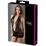 Cottelli - Čipkasta mini s trakom za vrat (črna) | Shoptok.si