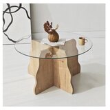 Hanah home sto za dnevnu sobu butterfly sapphire oak transparent | Eponuda.com