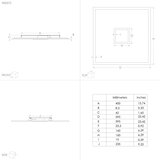 Eglo LED plafonjera Bordonara, 36 W, RGB, crna/bijela, 59,5 x 59,5 cm, 900572 | shoptok.hr