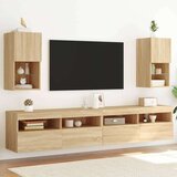 TV ormarići s LED svjetlima 2 kom boja hrasta 30 5x30x60 cm | shoptok.hr