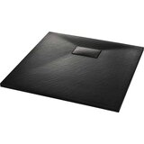 vidaXL Kada za tuš SMC crna 80 x 80 cm | shoptok.hr